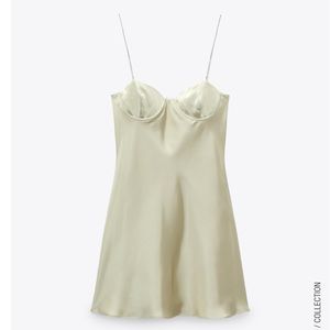 ZARA JEWEL STRAP DRESS SIZE MEDIUM NWT